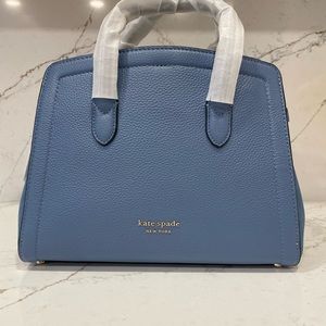 NWT Kate Spade med knott manta blue with crossbody strap